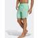 adidas Classic-Length 3-Stripes Swim Shorts - Pulse Mint/White