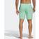 adidas Classic-Length 3-Stripes Swim Shorts - Pulse Mint/White