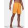 adidas Classic-Length 3-Stripes Swim Shorts - Orange Rush/White