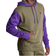 Champion Powerblend Fleece Embroidered C Logo Colorblock Hoodie - Cargo Olive/Purple