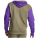 Champion Powerblend Fleece Embroidered C Logo Colorblock Hoodie - Cargo Olive/Purple