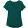 Prana Foundation Short Sleeve V-Neck - Deep Pine Heather