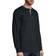 Hanes Beefy-T Henley Long-Sleeve T-shirt - Ebony