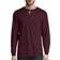 Hanes Beefy-T Henley Long-Sleeve T-shirt - Mulled Berry