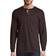 Hanes Beefy-T Henley Long-Sleeve T-shirt - Dark Truffle