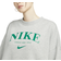 Nike Sportswear Essentials Oversized Fleece Sweatshirt Women's - Dark Grey Heather/Malachite