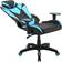 Hanover Commando Ergonomic High-Back Gaming Chair - Black/Electric Blue