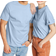 Hanes Beefy-T Pocket T-shirt Unisex - Light Blue