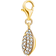 Thomas Sabo Charm Club Collectable Shell Charm Pendant - Gold/Transparent