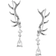 Montana Silversmiths Kristy Titus Nature's Chandlier Earrings - Silver/Transparent