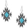 Montana Silversmiths Turquoise Star Pendant Earrings - Silver/Turquoise