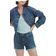Levi's Mid Length Shorts Women's - Maui Ocean Depths Dark Wash