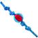 Kong Jaxx Brights Ball w/Rope Assorted