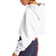 Champion C Logo Reverse Weave Cropped Cut-Off Hoodie - White