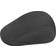 Kangol Tropic 507 Charoal Flat Cap Kep - Grå