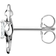 Thomas Sabo Charm Club Single Seahorse Ear Stud - Silver/Transparent