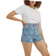 Levi's Ribcage Shorts Women's - Jive Bloomed/Medium Wash