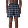 Burberry Check Drawcord Swim Shorts - Carbon Blue