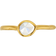 Monica Vinader Gold Siren Stacking Ring Moonstone