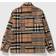 Burberry Check-Pattern Patchwork Wool Oversized Overshirt - Beige