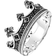 Thomas Sabo Crown Ring - Silver/Black