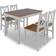 vidaXL Solid Wood Bordgruppe 65x108cm 5stk