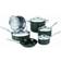 Cuisinart GreenGourmet Hard Anodized Cookware Set with lid 10 Parts
