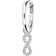 Thomas Sabo Charm Club Single Hoop with Infinity Pendant Earring - Silver/Transparent