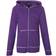 Hanes Girl's Slub Jersey Full-Zip Hoodie - Purple Crush