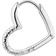 Thomas Sabo Charm Club Single Hoop Heart Earring - Silver/Transparent