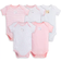 Burt's Bees Baby Bee Essentials Organic Short Sleeve Baby Bodysuits 5pcs - Blossom (LY11172-BLM)