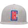 Mitchell & Ness LA Clippers Team Logo Snapback Hat - Heather Grey