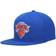 Mitchell & Ness New York Knicks Team Ground Snapback Hat - Blue