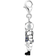 Thomas Sabo Charm Club Collectable Diver Charm Pendant - Silver/Black/Blue/Transparent