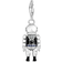 Thomas Sabo Charm Club Collectable Diver Charm Pendant - Silver/Black/Blue/Transparent