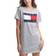 Tommy Hilfiger Short-Sleeve Flag T-shirt Dress - Stone Grey Heather