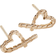 John Hardy 14K Yellow Gold Classic Chain Manah Heart Stud Earrings