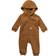 Carhartt Toddlers Long Sleeve Zip-Front Fleece Coveralls - Brown (CM8675-D15)