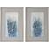 Uttermost Indigo Florals Framed Art 71.1x106.7cm 2pcs