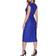DKNY Pleated Smocked-Waist Dress - Berry Blue