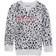 Champion Girl's Leopard Print Fleece Raglan Sweatshirt - White (CHG331)