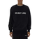 Helmut Lang Cotton Logo Print Crewneck Sweatshirt - Black