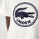 Lacoste Crew Neck 3D Printed logo Cotton T-shirt Unisex - White