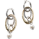 John Hardy Palu Drop Link Transformable Earring - Silver/Gold/Pearl