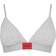 HUGO BOSS Stretch Cotton Triangle Bra - Medium Grey