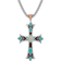 Montana Silversmiths American Legends Embracing Faith Cross Necklace - Silver/Rose Gold/Mother of Pearl/Coral/Onyx/Turquoise