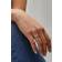 Monica Vinader Fiji Bud Stacking Ring - Gold/Diamonds