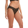 Hanky Panky X-Dye Leopard Print Lace Vikini - Black/ Praline