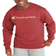 Champion Powerblend Fleece Crew Script Logo - Redwood Red