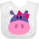 Inktastic Girl Hippo Infant Bib